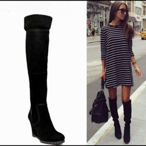 Steve Madden “Willful” over knee suede boots